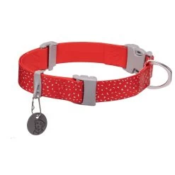 Ruffwear Confluence Dog Collar -Dog Equipment-Ruffwear Ruffwear Confluence Dog Collar Red Sumac NZ