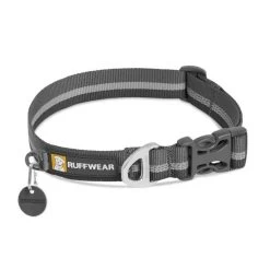 Ruffwear Crag Dog Collar -Dog Equipment-Ruffwear Ruffwear Crag Collar Granite Grey NZ