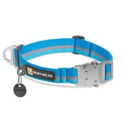 Ruffwear Top Rope Dog Collar 10 Ruffwear Top Rope Dog Collar -Dog Equipment-Ruffwear Ruffwear Top Rope Dog Collar Blue Dusk NZ 01