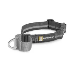 Ruffwear Web Reaction Martingale Dog Collar -Dog Equipment-Ruffwear Ruffwear Web Reaction Collar Granite Grey NZ Further Faster NZ 03